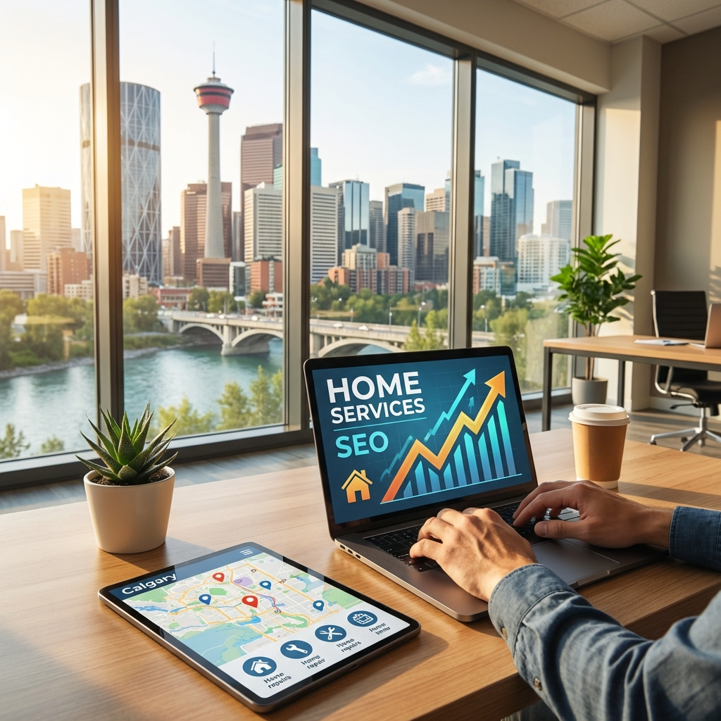 Calgary SEO expert optimizing Map Pack rankings for local trades